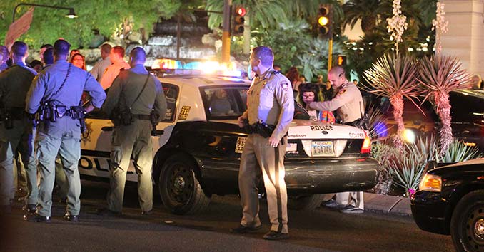 Police Making Arrests during a Riot