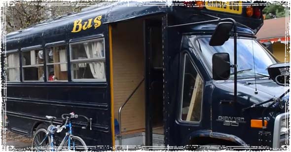 A Bus that is a mobile home on wheels