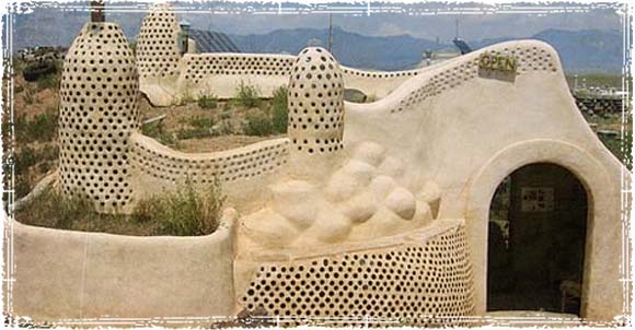 Earthship in the desert