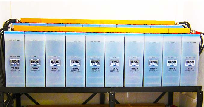 Nickel-Iron NiFe Battery System