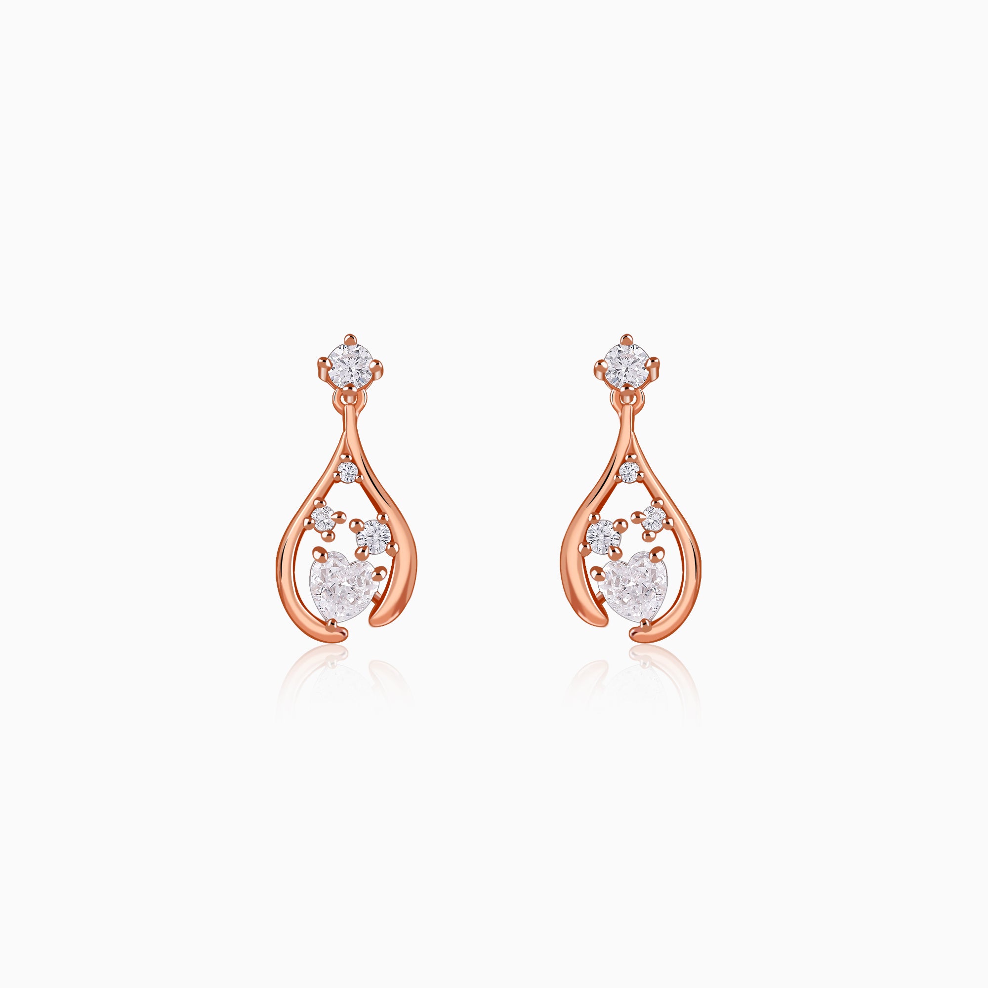 Rose Gold All of Me Earrings