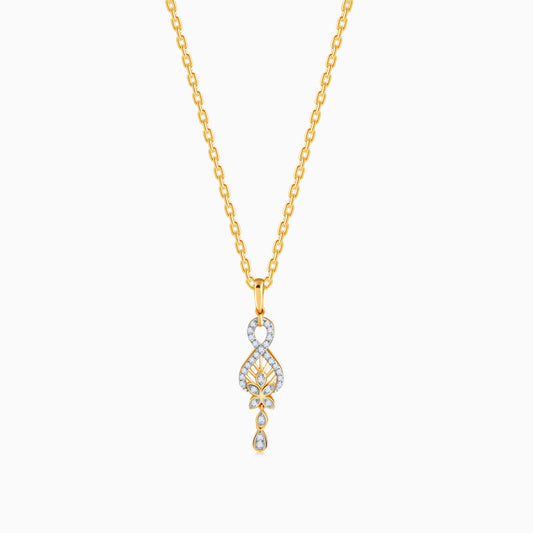 Gold Precious Infinity Lab Grown Diamond Pendant