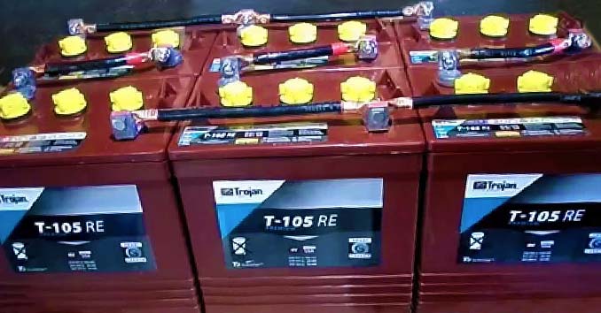 OffGrid Golf Cart Battery Setup