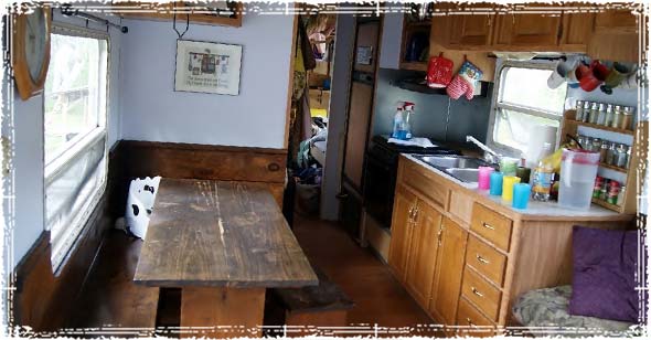 Inside Off-Grid Camper Home