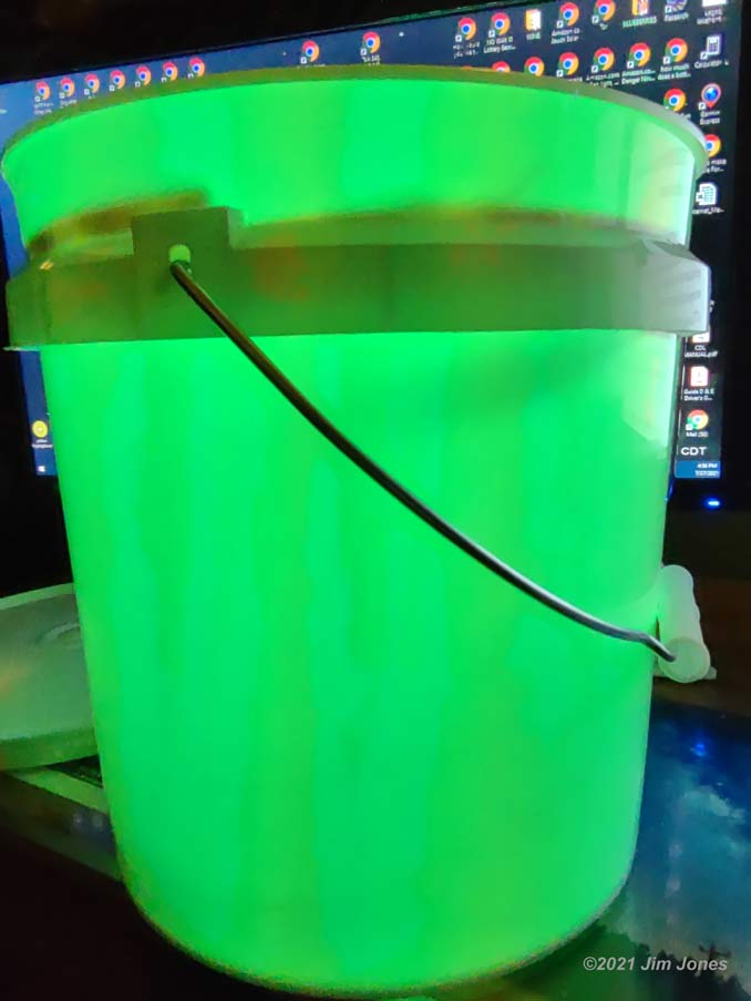 LED Light Strips in Bucket Light