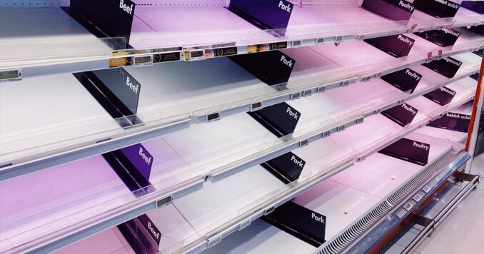 No Food in the store