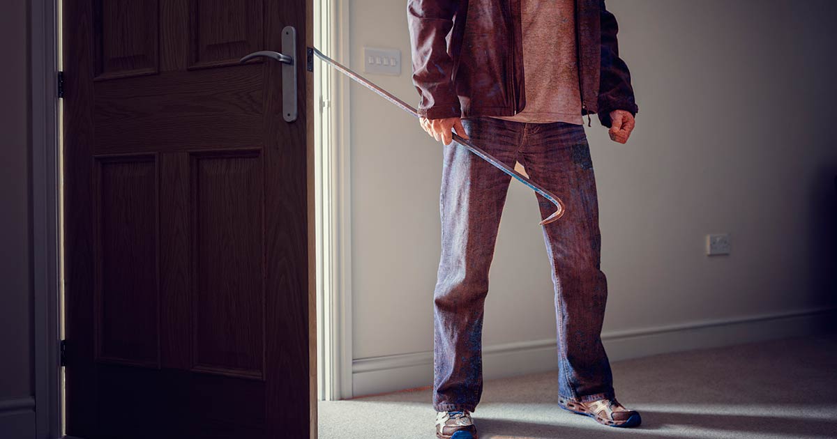 Home invader at the Door