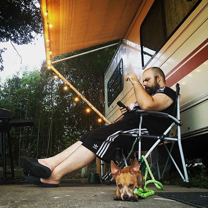 Working out on the road in an RV