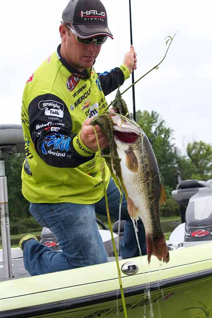 Scott Canterbury catching a Large Bass