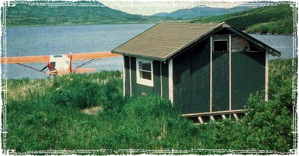 A small cabin on a Lake