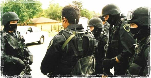 SWAT Team looking for criminals