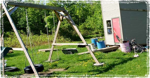 Swingset outside