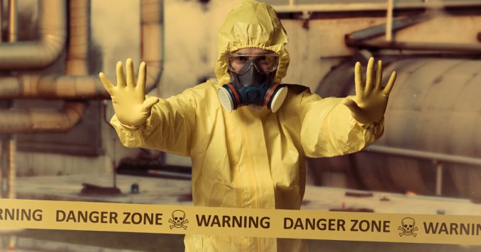 Guy in HAZMAT Suit
