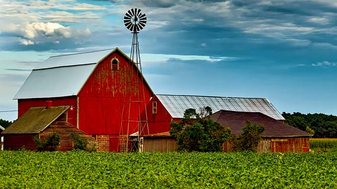 Windmill helping to power a home
