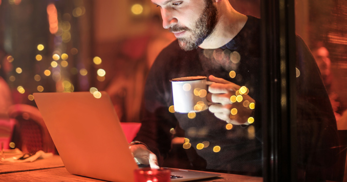 Working Remotely from a coffeeshop